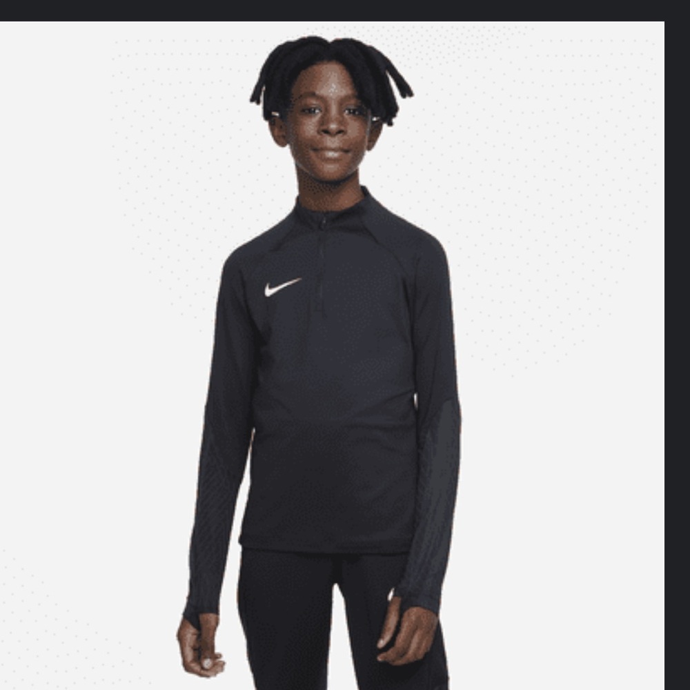 Nike Dri-FIT Slim Fit 1/4 Zip Training Top Black XL